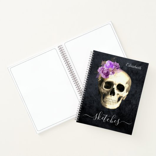 Gothic Personalized Sketch Book Notitieboek (Binnen)