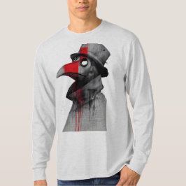 Gothic Pestdokter Trash Polka Lange Mouwen T-shirt