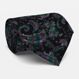 Gothic Petrol Paisley Stropdas