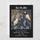 Gothic Photo Save the Date (Voorkant)