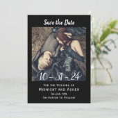 Gothic Photo Save the Date (Staand voorkant)