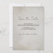 Gothic Photo Save the Date Kaart (Achterkant)