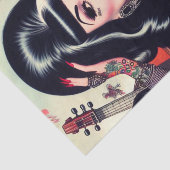 Gothic Piano Girl Tissuepapier (Detail)