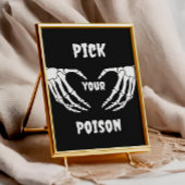 Gothic Pick Your Poison Halloween Baby shower Kaar Kaart