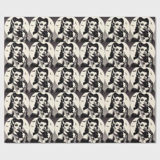  Gothic Pin-up Cadeaupapier (Vlak)