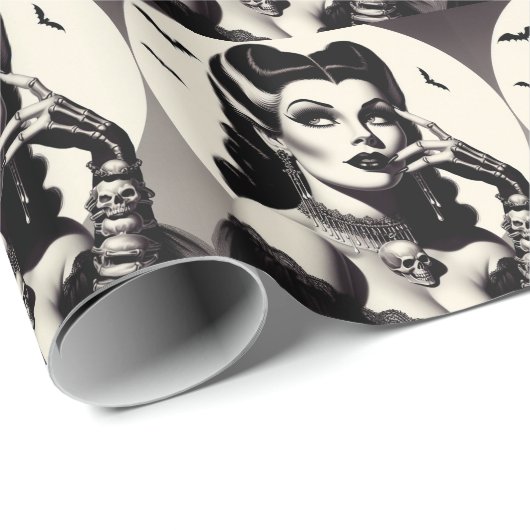  Gothic Pin-up Cadeaupapier (Rol Hoek)