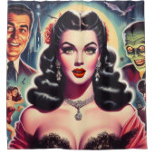  Gothic Pin-up Douchegordijn (Voorkant)