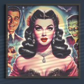  Gothic Pin-up Poster