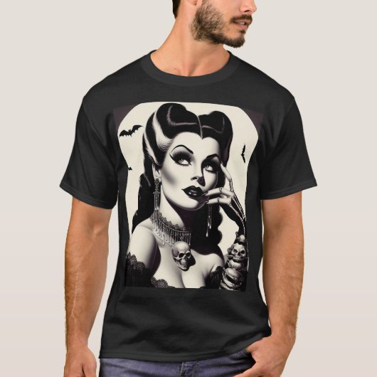  Gothic Pin-up T-shirt (Voorkant)