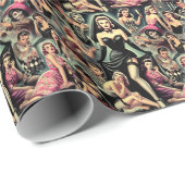  Gothic Pin-ups Cadeaupapier (Rol Hoek)