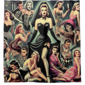  Gothic Pin-ups Douchegordijn (Voorkant)
