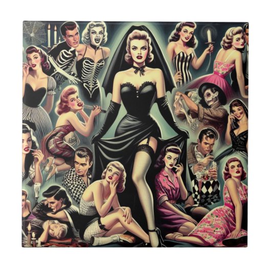  Gothic Pin-ups Tegeltje (Voorkant)