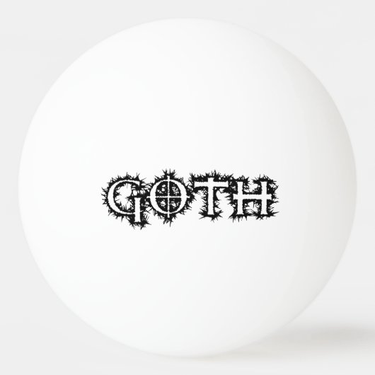 Gothic Pingpongbal (Voorkant)