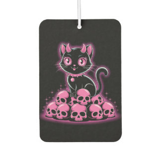 Gothic Pink Devil Cat Luchtverfrisser