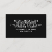 Gothic Pizzazz Visitekaartje (Achterkant)