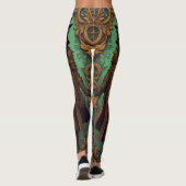 Gothic Plague Doctor SCP-049 Halloween Steampunk Leggings (Achterkant)