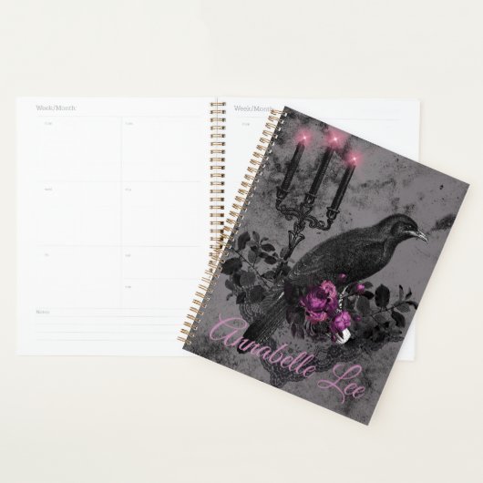 Gothic Planner Romantic Raven 2 (Display)