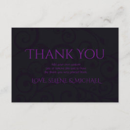 Gothic Plum Dank u kaarten