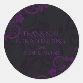 Gothic Plum Dank u Stickers
