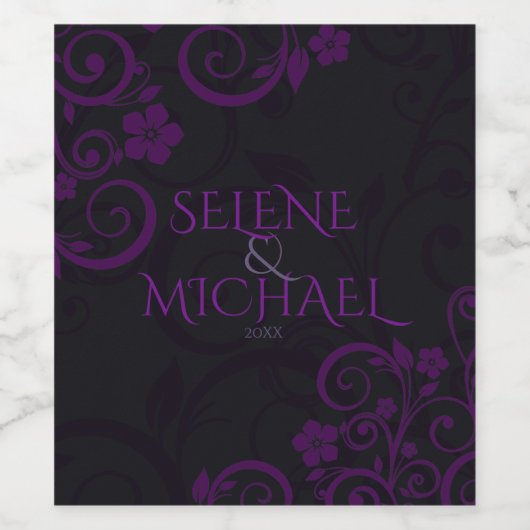 Gothic Plum,  Wijn Etiket (Enkel label)