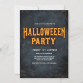 Gothic Pompoenstraat Halloween Kaart (Voorkant)