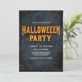 Gothic Pompoenstraat Halloween Kaart (Staand voorkant)