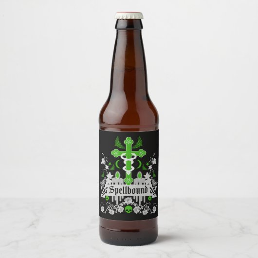 Gothic Post Punk Mode Accessoires Bier Etiket (Voorkant)