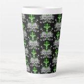 Gothic Post Punk Mode Accessoires Latte Mok (Voorkant)