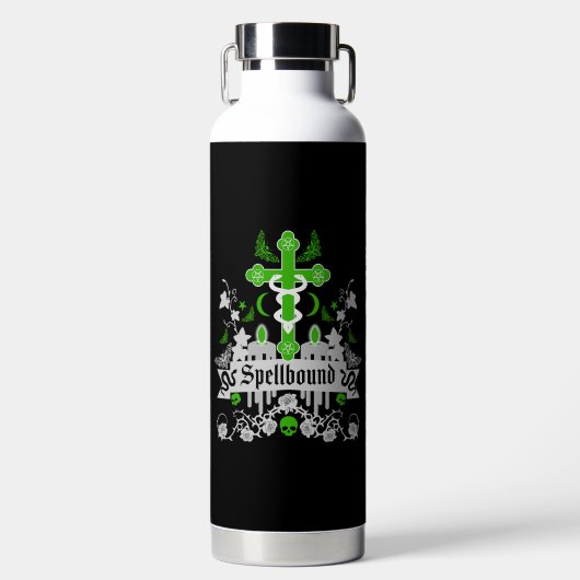 Gothic Post Punk Mode Accessoires Waterfles (Voorkant)