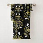 Gothic Post Punk Mode Bad Handdoek (Insitu)