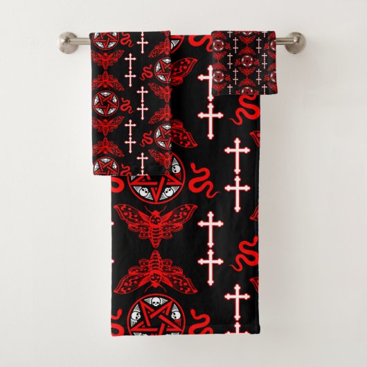 Gothic Post Punk Mode Bad Handdoek (Insitu)