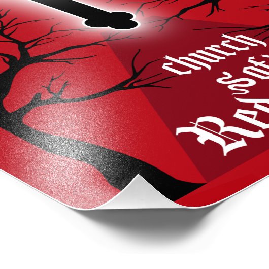 Gothic Post Punk Mode Foto Afdruk (Hoek)