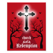 Gothic Post Punk Mode Foto Afdruk (Voorkant)