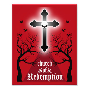 Gothic Post Punk Mode Foto Afdruk