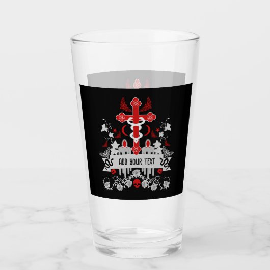 Gothic Post Punk Mode Glas (Voorkant)