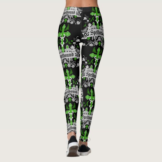 Gothic Post Punk Mode Leggings (Achterkant)