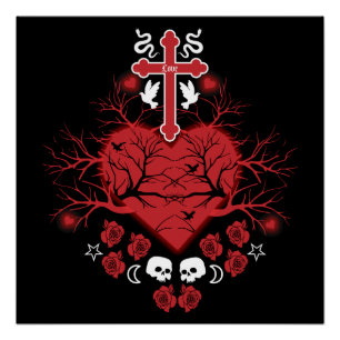 Gothic Post Punk Mode Perfect Poster