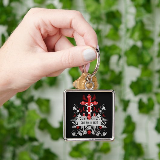 Gothic Post Punk Mode Sleutelhanger (Hand)