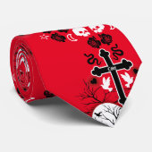 Gothic Post Punk Mode Stropdas (Opgerold)