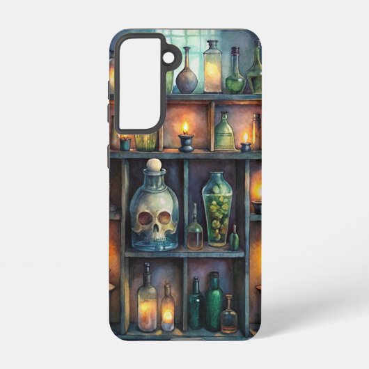 Gothic Potion Bottles - Dark Fantasy Witchy Samsung Galaxy Hoesje (Achterkant)