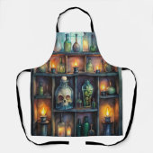 Gothic Potion Bottles - Dark Fantasy Witchy Schort (Voorkant)