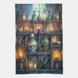 Gothic Potion Bottles - Dark Fantasy Witchy Theedoek