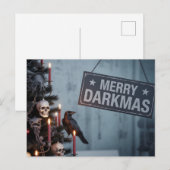 Gothic "Prettige Duistere Kerst" Horror Kerstboom Briefkaart (Voorkant / Achterkant)