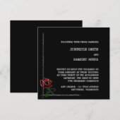 Gothic prikkeldraad Roos bruiloft uitnodiging (Voorkant / Achterkant)