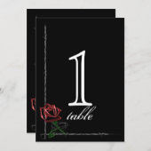 Gothic Prikkeldraad Roos Jubileum Tafelnummer (Voorkant / Achterkant)