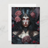 Gothic Princess Gothic Fantasy Art Briefkaart (Voorkant / Achterkant)