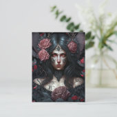 Gothic Princess Gothic Fantasy Art Briefkaart (Staand voorkant)