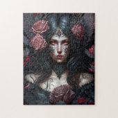 Gothic Princess Gothic Fantasy Art Jigzaag Puzzle Legpuzzel (Verticaal)