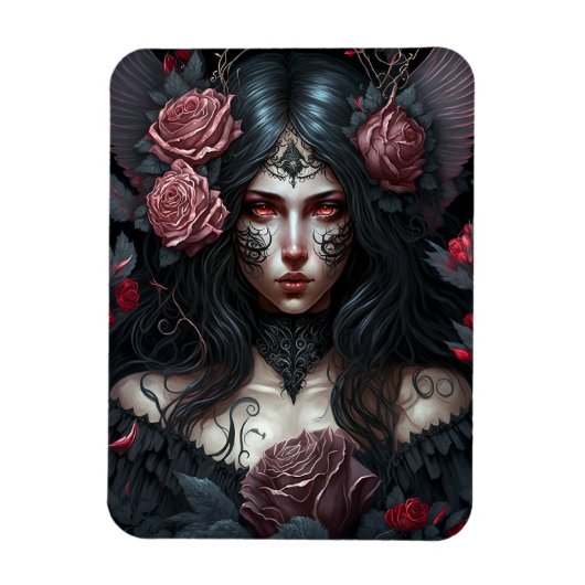 Gothic Princess Gothic Fantasy Art Magnet Magneet (Verticaal)
