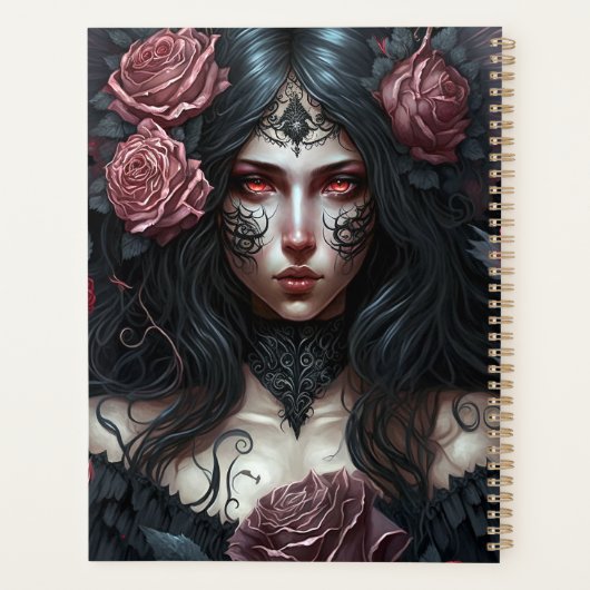Gothic Princess Gothic Fantasy Art Planner (Achterkant)